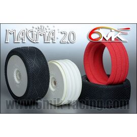 Pneus MAGMA 2.0 en gomme XS sur jantes ULTRA (Blanches/Paire collée)