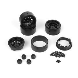 CS-10 Beadlock Wheel 1.2in (Black/4pcs)