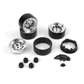 CS-10 Beadlock Wheel 1.2in (Chrome/4pcs)