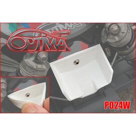 Aileron avant semi rigide pour buggy 1:8 (Blanc)