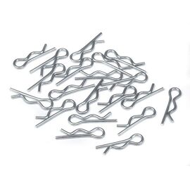Body clips (6mm/silber/medium/20Stk)