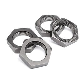 BAJA 5B 2.0 - MUTTER 24mm (GUNMETAL/4Stk)