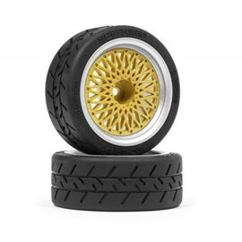 Jantes BBS RS Silver/Gold 26mm (6mm Offset) / pneus non inclus
