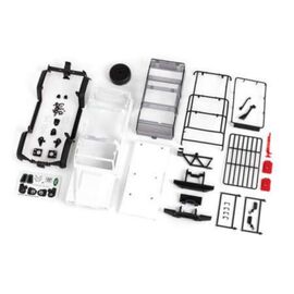 Body, Land Rover Defender, complete ( white, requires painting) (includes g rille, side mirrors, door handles, fe