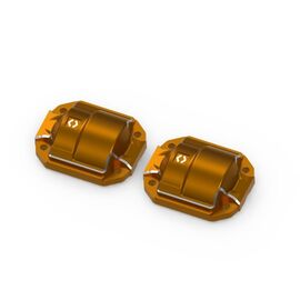 Couvercle de différentiel en aluminium (orange/2pcs)