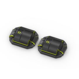Couvercle de différentiel en laiton (noir/2pcs)