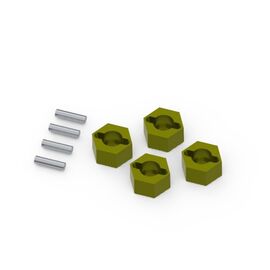 Jeu de moyeux hexagonaux de 7 mm (laiton/4 pièces)