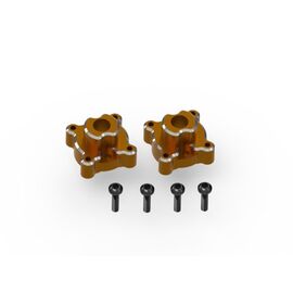Jeu de moyeu arrière en aluminium (orange/2 pièces)