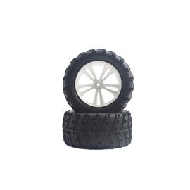 Roues complètes Monster Truck 1:10 (jantes blanches/2pcs)
