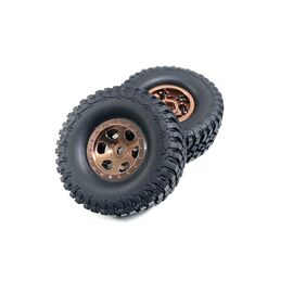 Roues 1.2 Aluminium Beadlock coffee 1:18 / 1:24 Crawler (2)