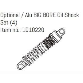 Opt. Alu BIG BORE Oil Shock Set (4)