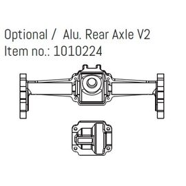 Opt. Alu Rear Axle V2 - EVO/GOAT