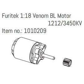 Furitek 1:18 Venom BL Motor 1212/3450KV