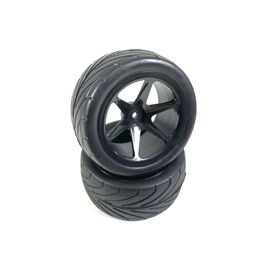 1:10 Buggy Wheel Set 6-Spoke/Street rear black (2)