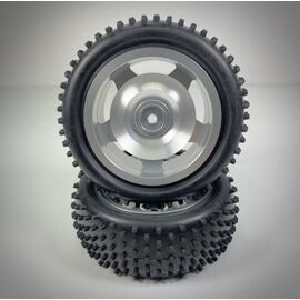 1:10 Aluminium Buggy Wheel Set 4WD front 12mm Hex (2)