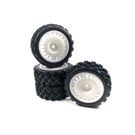 1:10 Wheel Set Rally Block Design white (4)