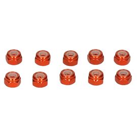 Aluminum Mutter dünn M3 (Orange/10Stk)