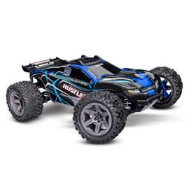 S.TRUCK RUSTLER 4x4 1:10 4WD EP RTR BLUE BL-2s BRUSHLESS SANS chargeur et SANS accu