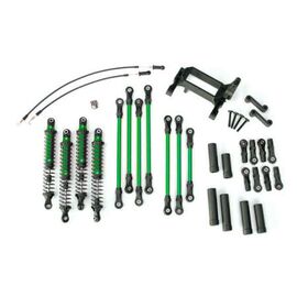Long Arm Lift Kit, TRX-4, complete (i ncludes red powder coated links, red- anodized shocks)