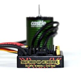 MOTEUR/VARIATEUR ETANCHE 1/10 NEU-CASTLE 1406-7700kv/SIDEWINDER SV3