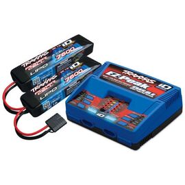 Battery/charger completer pack (inclu des #2972 Dual iD charger (1), #2869X 7600mAh 7.4V 2-cell 25C LiPo battery