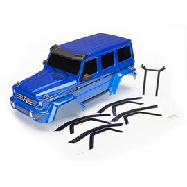 Body, Mercedes-Benz G 500 4x4, comple te (blue) (includes rear body post, g rille, side mirrors, door handles, &
