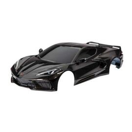 Body, Chevrolet Corvette Stingray, co mplete (black) (painted, decals appli ed) (includes side mirrors, spoiler,