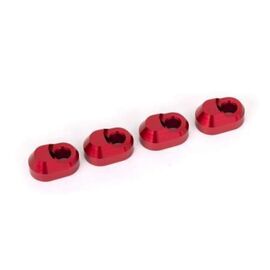 Suspension pin retainer, 6061-T6 alum inum (red-anodized) (4)