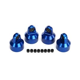 Shock caps, aluminum (blue-anodized),
