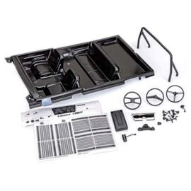 Interior, Chevrolet Blazer (1969 -197 2) (black) (includes rollbar, gauge b ezel, steering wheel and column, shif