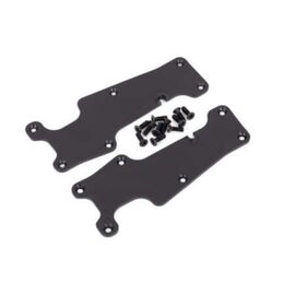 Suspension arm covers, black, front ( left and right)/ 2.5x8 CCS (12)