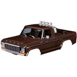 Body, Ford F-150 Truck (1979), comple te, brown (includes grille, side mirr ors, door handles, roll bar, windshie