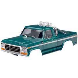 Body, Ford F-150 Truck (1979), comple te, green (includes grille, side mirr ors, door handles, roll bar, windshie