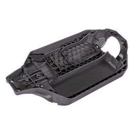 Chassis, charcoal gray (162mm long ba ttery compartment) (fits flat style b attery packs) (use only with #7430R f
