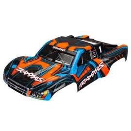 Body, Slash 4X4, orange and blue (pai nted, decals applied)