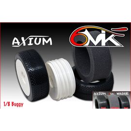 Pneus 1:8 Axium Silver avec mousses et jantes Ultra (paire, non-collé)