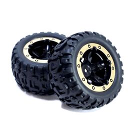 Slyder MT Wheels/Tires Assembled (Black/Gold)
