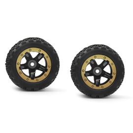 Slyder ST Wheels/Tires Assembled (Black/Gold)