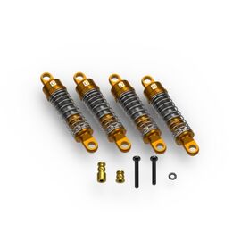 Jeu d’amortisseurs remplis d’huile en aluminium (assemblé/4 pièces)