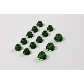 Jeu d'écrous ALU anodisé VERT M3 (x8) M4 (x4)  1:8 Comp.