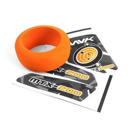 Transmitter Wheel Foam & Decals (Orange)