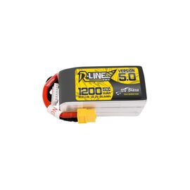 Tattu R-Line Version 5.0 1200mAh 22.2V 150C 6S1P Lipo Battery Pack with XT60 Plug