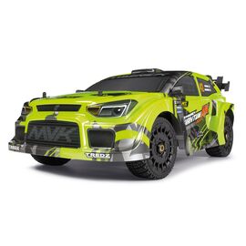 QuantumRX Flux 4S 1/8 4WD Rally Car RTR Vert Fluo (Brushless/sans accus, ni chargeur)