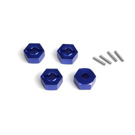 Aluminium 14mm Sechskant Nabensatz (Blau/4Stk)