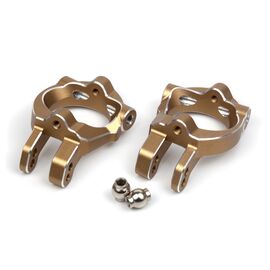 Aluminium C-Hub Set (gold/links/rechts)