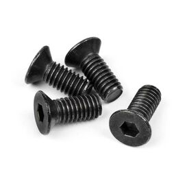 FLAT HEAD SCREW M4x10mm (HEX SOCKET/THIN TYPE/4pc)