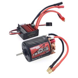Combo Crawler 1:10 540 moteur à charbons 16T 5-slot (13700RPM) avec variateur 60A