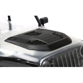 1/10 Engine Cover Black for Axial SCX10 Jeep Wrangler Body