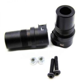 Aluminum Rear Lock Out Set Black for Axial SCX10 II