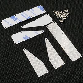 Stainless Steel Rear Bumper Diamond Plate for Traxxas TRX-4